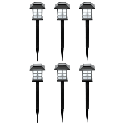 Este set de 6 lámparas LED solares es una solución práctica y decorativa para iluminar espacios exteriores sin necesidad de cables ni mantenimiento. Cuentan con paneles solares integrados que se cargan durante el día y se encienden automáticamente al anochecer, brindando hasta 8 horas de luz continua. Su diseño minimalista y resistente se adapta a cualquier estilo, y gracias a su protección IP44, son ideales para jardines, balcones, patios o senderos. Se instalan fácilmente con las estacas incluidas y ofrecen una forma eficiente, funcional y elegante de realzar tus ambientes al aire libre.