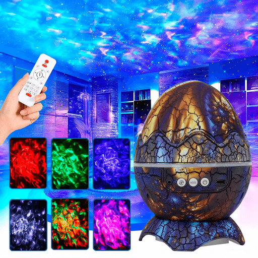 Este proyector en forma de huevo de dinosaurio transformará tus espacios en un universo de estrellas y nebulosas proyectadas en tus paredes y techo, creando un ambiente mágico y relajante. Con su diseño único y funcional, ofrece luces LED en colores vibrantes como violeta, blanco, rojo, verde y azul, que junto a su efecto nebuloso y láser simulan un cielo estrellado. Su manejo es sencillo gracias a los botones integrados para cambiar modos y ajustar iluminación, además de incluir un control remoto para mayor comodidad. Equipado con un parlante Bluetooth, base de apoyo y cable USB Tipo-C, este proyector combina estilo y tecnología para ambientar cualquier momento de forma moderna y eficaz.
