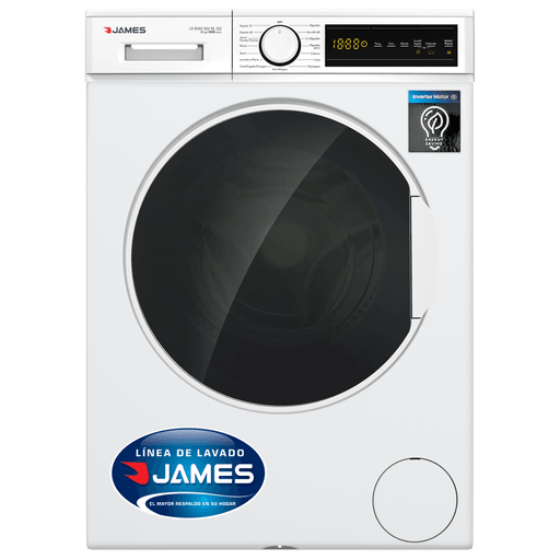 El Lavarropas James LR 8140 G2 combina practicidad, potencia y tecnología para ofrecerte una limpieza eficiente en cada lavado. Con una capacidad de 8Kg y motor Inverter de 2100W, garantiza un funcionamiento silencioso, duradero y con menor consumo energético. Su función de lavado rápido de 15 minutos es ideal para resolver urgencias del día a día, mientras que sus 15 programas y 7 niveles de intensidad se ajustan a todo tipo de prendas y necesidades, brindándote resultados impecables con cada uso.
