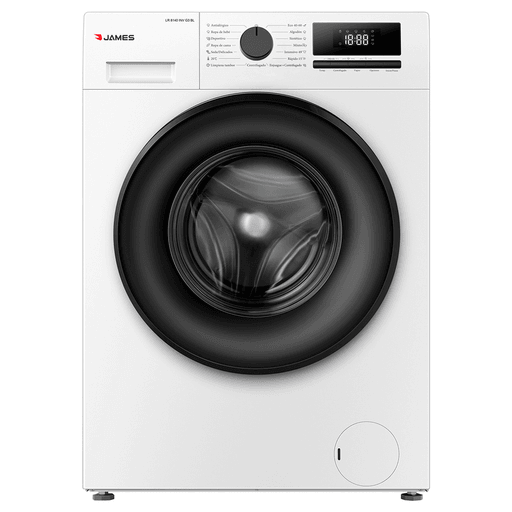 Disfrutá un lavado más eficiente, silencioso y práctico con este lavarropas James de 8Kg de capacidad y carga frontal. Su tecnología Inverter optimiza el rendimiento y reduce el consumo energético, mientras que sus 15 programas y velocidad de centrifugado de hasta 1400rpm se adaptan a distintos tipos de prendas y necesidades diarias. Además, incorpora funciones pensadas para mayor comodidad como lavado rápido de 15 minutos, inicio diferido, función vapor y bloqueo para niños. Su tambor de acero inoxidable y display LED completan una experiencia moderna, cómoda y eficiente para el cuidado de tu ropa.
