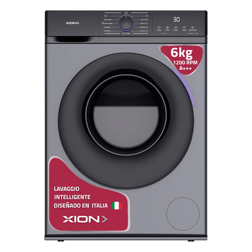 El lavarropas XION combina diseño moderno, eficiencia y tecnología inteligente. Con capacidad de 6kg y 12 programas, se adapta a todo tipo de prendas, brindando un lavado potente y cuidadoso. Su motor inverter garantiza un funcionamiento silencioso y de bajo consumo, mientras que el display digital facilita su uso. Además, cuenta con tanque de acero inoxidable, distintas velocidades de centrifugado y temperaturas ajustables para una limpieza a medida. Ideal para quienes buscan rendimiento y practicidad en un solo equipo.
