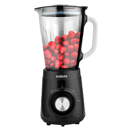 Esta Licuadora Enxuta cuenta con 500W de potencia para un rendimiento excelente. Sus cuchillas de acero inoxidable y la jarra de vidrio desmontable de 1.5 litros con pico vertedor, facilitan la preparación y limpieza al utilizarla. La base antideslizante garantiza estabilidad durante el uso, y sus 2 velocidades y pulsador te permiten controlar las preparaciones a tu gusto.