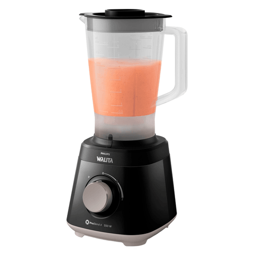Disfrutá de un licuado potente y práctico con la Licuadora Philips de 550W de potencia. Equipada con una jarra de 2L, ofrece 2 velocidades más función Pulse para adaptarse a todas tus recetas. Su sistema de 4 cuchillas de acero inoxidable asegura mezclas homogéneas, mientras que sus patas antideslizantes brindan estabilidad y seguridad. Además, es apta para lavavajillas, libre de BPA y con diseño de ahorro de energía, pensada para facilitar tu día a día.