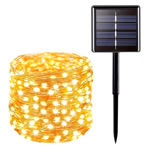 Disfrutá de una iluminación mágica con esta tira de 200 luces LED que ofrece varios modos diferentes de iluminación, ideales para cualquier ocasión. Su funcionamiento solar permite una carga eficiente con solo 6 horas de luz solar directa al día. Diseñadas para resistir el calor, la humedad y el mal tiempo, son perfectas para exteriores, sin preocuparte por las condiciones climáticas. Ideal para decorar jardines, balcones, eventos o cualquier rincón especial.