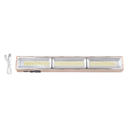 La luz de emergencia LED de 159 LEDs es una solución práctica y versátil para iluminar cualquier espacio, con 3 modos de luz (fría, neutra y cálida) y una potencia de 1000 lúmenes que garantizan una iluminación clara y uniforme. Su diseño portátil y flexible permite utilizarla de múltiples formas: colgada mediante su gancho, adherida a superficies metálicas con sus imanes o montada en trípode gracias a su rosca de 1/4. Incorpora batería recargable de 5000mAh con hasta 10 horas de autonomía y pantalla indicadora de carga, además de funcionar como powerbank para cargar dispositivos en situaciones de emergencia. Ideal para camping, trabajos o uso doméstico, combina practicidad, buena iluminación y múltiples opciones de uso en un solo producto.