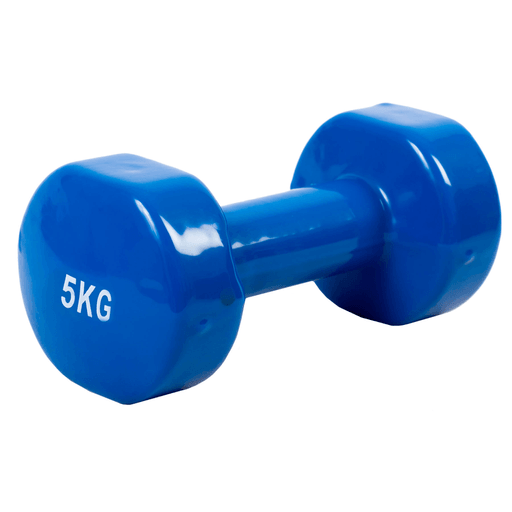 Obtené una rutina de ejercicios completa con esta mancuerna de 5kg. Podrás ejercitar tus brazos de forma fácil y cómoda. Cuentan con una capa de vinilo agradable y antideslizante. Es ideal para completar ejercicios aeróbicos.
