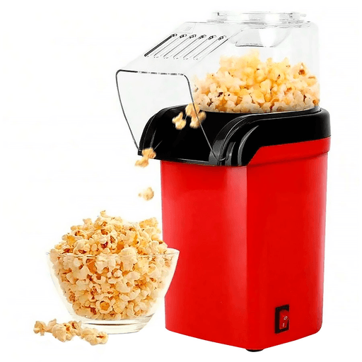 La Máquina de hacer Pop con 1200W de potencia es el complemento ideal para tus tardes de cine en casa. Con su sistema eléctrico de soplado de aire caliente, podrás disfrutar de unas deliciosas palomitas sin necesidad de añadir aceite, lo que las hace más saludables que las convencionales. Esta máquina cuenta con un botón de encendido y apagado para facilitar su uso, así como una tapa transparente que te permitirá ver el proceso de creación de las palomitas. Fabricada en plástico y aluminio, cuenta con una base antideslizante que garantiza su estabilidad durante su funcionamiento.