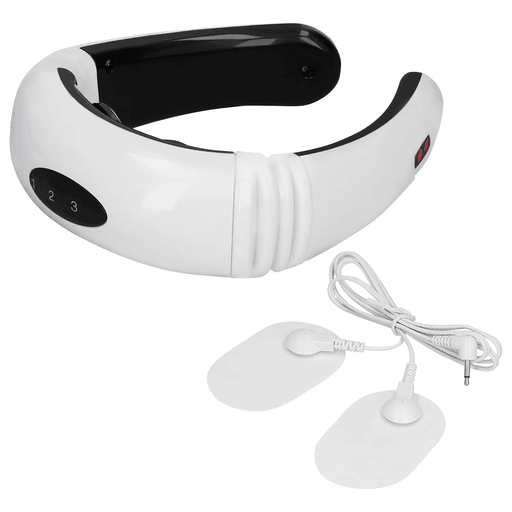 Disfrutá de una terapia de masajes en tu hogar con este innovador masajeador, diseñado para aliviar dolores y tensiones en el cuello, espalda alta y otras áreas del cuerpo mediante pulsos eléctricos y campos magnéticos. Utiliza la técnica de intervención terapéutica china con pulsos electroestimulados para que puedas disfrutar de masajes relajantes y terapéuticos con el beneficio de aplicarlos en diferentes áreas de tu cuerpo gracias a sus dos parches. Su diseño ergonómico, almohadillas de electrodos, imanes, compresas constantemente calientes y tecnología 3D Smart Fit, te garantizan un ajuste perfecto a tu cuello y una experiencia dual