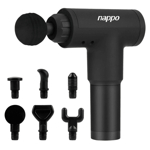 Aliviá la rigidez y el dolor muscular con este masajeador pistola con 6 cabezales y batería recargable. Ideal para combatir diversos malestares musculares ocasionados por malas posturas, sobre entrenamiento y cansancio muscular. Su funcionamiento se basa en la terapia de percusión para el tratamiento de la musculatura profunda y promueve la circulación sanguínea y linfática, acelera la recuperación después del ejercicio y las lesiones deportivas, mejora la salud general de los tejidos blandos del cuerpo y más. 