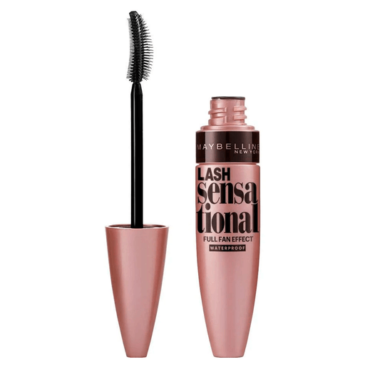 Lash Sensational® Waterproof Mascara. La fórmula líquida fresca de esta mascara a prueba de agua captura las pestañas de la raíz a la punta para crear un efecto de abanico abierto sensacional. Probada por oftalmólogos.