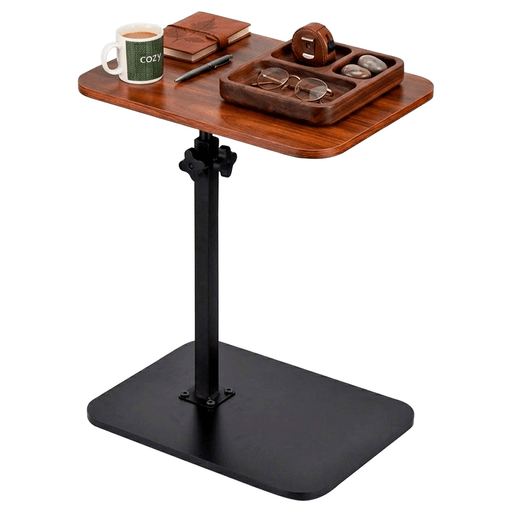 Esta mesa auxiliar combina funcionalidad y diseño moderno para adaptarse a cualquier espacio del hogar. Su tablero giratorio de 360° permite ajustar la superficie fácilmente, brindando mayor comodidad para usarla mientras descansás, trabajás o disfrutás de tus actividades diarias. Gracias a su diseño compacto, podés ubicarla junto al sofá, cama o silla, optimizando el espacio incluso en ambientes reducidos. Además, su estructura resistente con base de acero y superficie de MDF asegura durabilidad y estabilidad, convirtiéndola en una opción práctica y versátil para el día a día.
