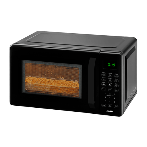 El microondas Allied con 20L de capacidad y 700W de potencia es el electrodoméstico perfecto para tu cocina. Con su luz interior, podrás ver fácilmente el proceso de cocción de tus alimentos. Además, su función de descongelado por tiempo y peso te facilitará la preparación de tus comidas de manera rápida y sencilla. Cuenta con 9 menús preestablecidos que te ayudarán a cocinar una variedad de platos con solo tocar un botón. Además, su diseño a prueba de óxido garantiza durabilidad y resistencia.