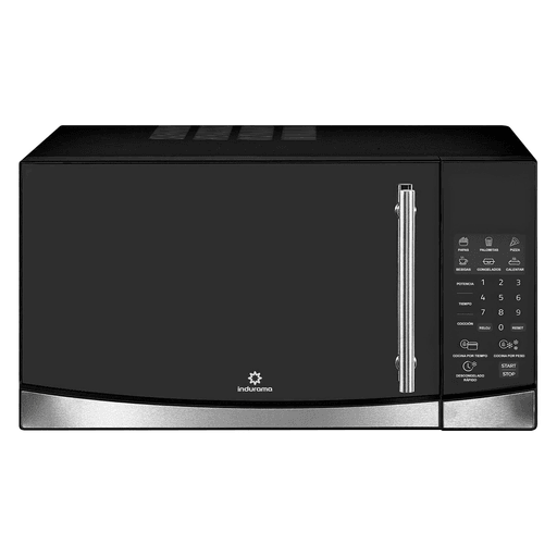 El microondas Indurama combina potencia, funcionalidad y seguridad para facilitar tus tareas en la cocina. Con una capacidad de 20 litros y 1200W de potencia, permite cocinar o calentar tus comidas de forma rápida y uniforme gracias a su plato giratorio de 24,5cm. Incorpora una manija reforzada, display LED con reloj y seguro para niños, ofreciendo practicidad y protección en cada uso. Además, sus múltiples funciones —como descongelado y cocción por peso, descongelado rápido y programas automáticos para papas, palomitas, pizza, bebidas y alimentos congelados— lo convierten en un aliado versátil y confiable para tu día a día.