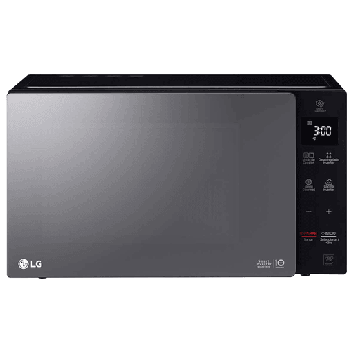 Prepará tus comidas preferidas en poco tiempo y ahorrando energía con este microondas LG con una capacidad de 42 litros. Los hornos microondas LG NeoChef con tecnología Smart Inverter ofrecen una cocción más rápida y uniforme gracias al control preciso de temperatura.
