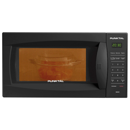Prepará tus comidas favoritas con este práctico microondas Punktal de 20 litros de capacidad. Cuenta con 700W y 10 niveles de potencia. Tiene 6 menús prefijados, descongelado por tiempo y peso, además del encendido instantáneo de 30 segundos.