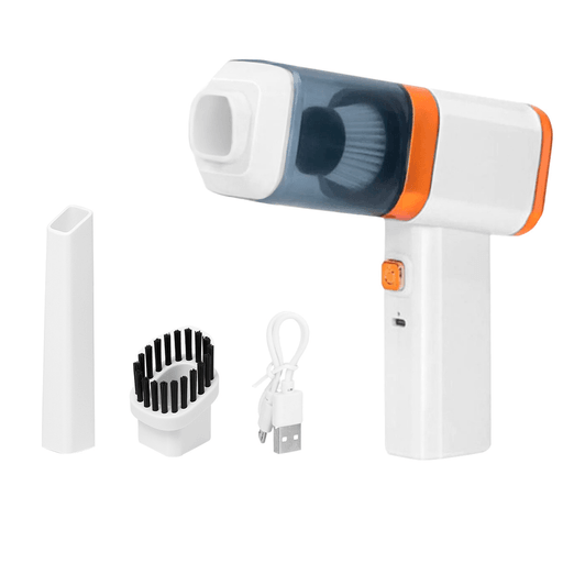 Esta mini aspiradora inalámbrica es ideal para limpiar tu auto, casa u oficina con total comodidad. Con una potente succión de 6000pa y batería recargable, elimina polvo, pelos y migas en segundos. Su diseño liviano permite llegar a rincones difíciles, y el cepillo de mango largo es perfecto para teclados, rejillas y más.
