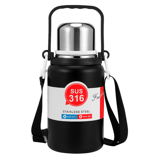 Diseñado para acompañarte en cualquier momento del día, este termo de 800ml combina practicidad, estilo y alto rendimiento térmico. Fabricado con acero inoxidable SUS 316 de grado quirúrgico, ofrece una protección superior contra bacterias y permite almacenar de forma segura agua, jugos o infusiones, conservando su temperatura gracias a su aislamiento al vacío de doble capa, que mantiene la temperatura hasta por 6 horas. Su tapa con botón de seguridad incorpora un sistema de bloqueo antiderrames, ideal para llevarlo en la mochila o bolso sin preocupaciones. Además, su diseño ergonómico y moderno se adapta tanto a un estilo de vida activo como a entornos profesionales, combinando portabilidad, resistencia y una estética elegante.