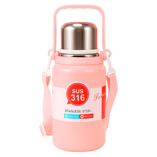 Diseñado para acompañarte en cualquier momento del día, este termo de 800ml combina practicidad, estilo y alto rendimiento térmico. Fabricado con acero inoxidable SUS 316 de grado quirúrgico, ofrece una protección superior contra bacterias y permite almacenar de forma segura agua, jugos o infusiones, conservando su temperatura gracias a su aislamiento al vacío de doble capa, que mantiene la temperatura hasta por 6 horas. Su tapa con botón de seguridad incorpora un sistema de bloqueo antiderrames, ideal para llevarlo en la mochila o bolso sin preocupaciones. Además, su diseño ergonómico y moderno se adapta tanto a un estilo de vida activo como a entornos profesionales, combinando portabilidad, resistencia y una estética elegante.