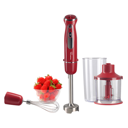 Con el Mixer vertical Punktal con diseño ergonómico vas a poder licuar y batir de forma rápida y cómoda. Cuenta con pie desmontable de acero inoxidable, vaso dosificador y accesorios intercambiables. Además, tiene 2 velocidades, 3 funciones, y una potencia de 600W.