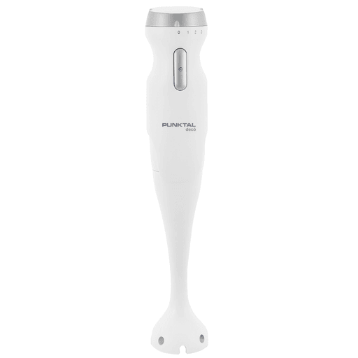 El Mixer vertical Punktal es ideal para tu cocina, con 250W de potencia y 3 velocidades que facilitan la preparación de tus licuados. Sus piezas removibles, incluyendo el cuerpo del motor y el pie licuador, permiten un fácil desmontaje y limpieza, mientras que sus cuchillas de acero inoxidable garantizan resistencia y un licuado sencillo y eficiente.