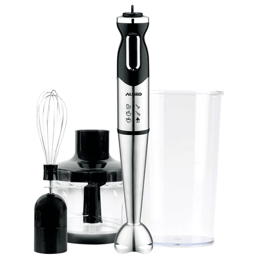 Con el Mixer vertical 3 en 1 Allied con mango ergonómico vas a poder hacer tus licuados de forma más cómoda. Cuenta con voltaje de 500W, 2 pulsadores más función turbo, y accesorios, ideal para hacer tus bebidas y comidas saludables día a día.
