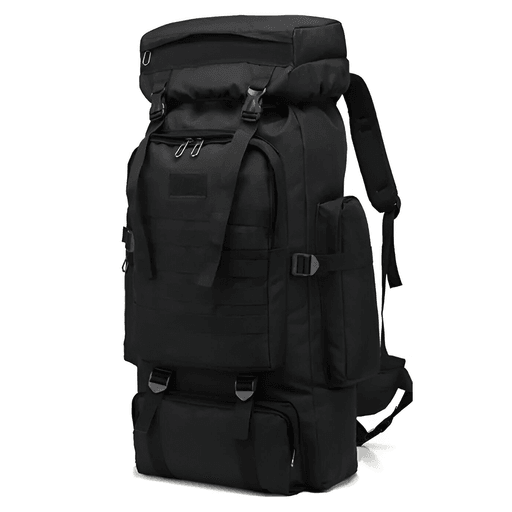Esta mochila de 80 litros de capacidad es la compañera perfecta para expediciones, camping y pesca, ofreciendo una combinación ideal de durabilidad, funcionalidad y estilo. Su material impermeable y repelente al agua mantiene tu equipo protegido de la humedad, mientras que sus sujetadores resistentes garantizan un soporte seguro. Su diseño en color negro proporciona una ventaja táctica, asegurando discreción en entornos nocturnos. Además, su espacioso interior permite llevar todo lo necesario para una aventura al aire libre, una jornada de pesca o un picnic inolvidable.