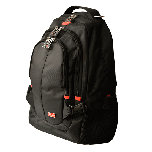 Esta mochila Kolke es perfecta para llevar de forma segura tu notebook de hasta de 15.6”. Fabricada en poliéster 600D de alta calidad, cuenta con 3 compartimientos, 2 bolsillos frontales para accesorios y doble cierre para que puedas llevar de forma segura tu notebook a cualquier lugar.