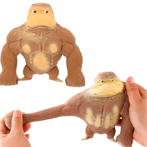 El juguete elástico de descompresión con forma de gorila es ideal para liberar tensiones y sumar diversión a tu día. Fabricado en TPR de alta calidad, es suave, resistente y completamente seguro, permitiendo apretar y estirar sin que pierda su forma. Su diseño simpático y textura blanda lo convierten en un excelente antiestrés, perfecto para aliviar ansiedad y relajar manos y muñecas. Además, su tamaño compacto lo hace fácil de llevar a cualquier lugar, siendo ideal para usar en casa, la oficina o durante viajes, combinando entretenimiento, relajación y un toque decorativo original.