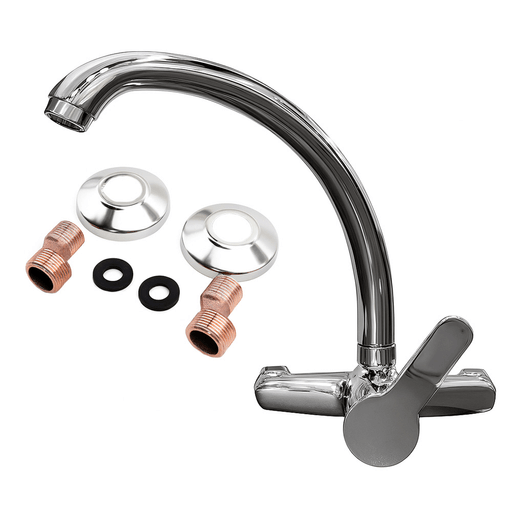 Diseñada para brindar estilo y funcionalidad, esta canilla de pared monocomando combina un acabado brillante en acero inoxidable con una estética moderna y elegante. Su estructura robusta y duradera es ideal para cocinas o lavaderos, aportando un toque sofisticado gracias a su color plateado y líneas suaves. El sistema monocomando permite un control preciso y cómodo del caudal y la temperatura del agua, complementado por un práctico indicador de temperatura. Además, incorpora un pico aireador que mejora la salida del agua, reduciendo salpicaduras y optimizando el consumo. Su instalación en pared libera espacio y ofrece una solución limpia y ordenada para cualquier ambiente.