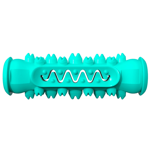 Este mordillo para perros, fabricado con goma TPR de alta calidad, ofrece una experiencia segura, duradera y divertida para tu mascota. Su diseño multifuncional combina entretenimiento y salud: actúa como cepillo dental, palo molar y juguete masticable, ayudando a limpiar los dientes, eliminar el sarro y fortalecer la mandíbula. Sus formas atractivas y colores vivos estimulan el juego, promueven la inteligencia del perro y refuerzan el vínculo con su dueño, convirtiéndolo en el compañero ideal para mantener activo y feliz a tu perro.