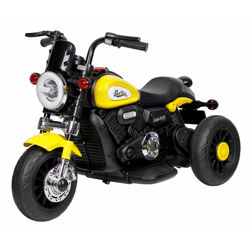 Esta motocicleta para niños eléctrica es ideal para garantizar diversión y entretenimiento. Con una carga máxima de 30kg y fabricada con material resistente de plástico, garantiza durabilidad y seguridad para los pequeños pilotos. Equipada con una batería de 6V/7mAh, ofrece un tiempo de carga de 6 horas y una autonomía de 90 minutos, brindando largas horas de uso sin interrupciones. Además, su diseño con luz y sonido añade un toque de realismo y emoción a la experiencia de conducción.