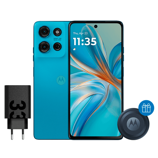 Disfrutá de un diseño elegante y resistente con certificación militar y protección IP68. El Moto G75 5G combina una pantalla Full HD+ de 6.78