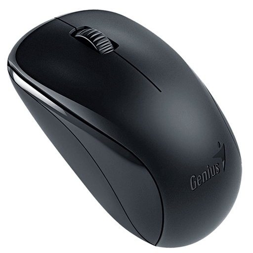 Mouse inalámbrico Genius NX-7000 con tecnología BlueEye, para una elevada precisión de rastreo y puede usarse sobre casi cualquier superficie. Cuenta con una resolución de 1200DPI, conexión 2.4GHz y es muy fácil de usar, sólo tenés que conectar el receptor nano USB en el puerto USB de tu computadora y listo.
