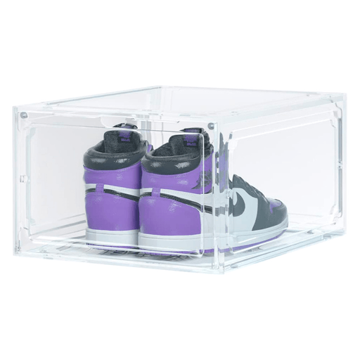La caja organizadora para zapatos desmontable es perfecta para mantener tus zapatos protegidos en todo momento. Fabricada en PET no tóxico, garantiza resistencia a la abrasión y evita deformaciones. Su diseño transparente te permite acceder fácilmente a tus pertenencias, mientras que su cierre magnético facilita su apertura y cierre. Además, cuenta con orificios de ventilación y sistema de encastre que permite apilar las cajas de forma segura.