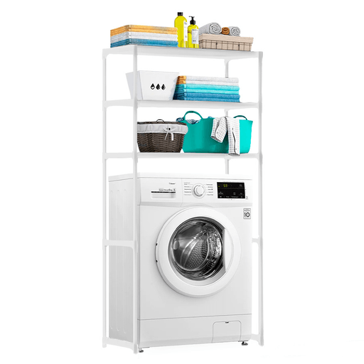 Este práctico organizador multiuso con 3 estantes te ofrece versatilidad y funcionalidad para maximizar el espacio de tu hogar. Fabricado en acero de carbono, es ideal para colocar sobre lavarropas o inodoros, brindando un lugar adicional para guardar tus artículos de higiene personal o de limpieza. Además, es fácil de instalar y es perfecto para aprovechar al máximo los espacios pequeños y mantener todo organizado.