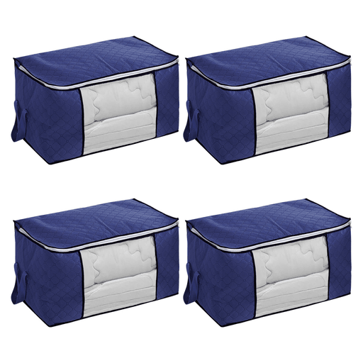 Por tema de espacio o tiempo, a veces es difícil mantener nuestra ropa organizada y guardada, pero con esta caja organizadora con visor ya no será un problema. Su espacioso diseño realizado en tela transpirable te garantiza mantener tus prendas, ropa de cama, etc. alejadas de la humedad y el polvo. Su visor transparente en el frente ayuda a que encontrar lo que se necesita no sea un problema, ahorrando tiempo.