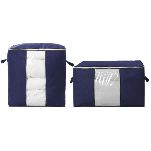 Este set de cajas organizadoras con visor de DecoTeam es la solución ideal para mantener tu ropa y textiles organizados y protegidos. Su amplio espacio y diseño en tela transpirable permiten que tus prendas, ropa de cama y accesorios se conserven frescos y libres de humedad y polvo. Además, su visor transparente en la parte frontal facilita identificar el contenido de un vistazo, evitando abrirla innecesariamente. Con estas prácticas cajas, organizar tu armario o cualquier espacio de almacenamiento será más fácil y eficiente.