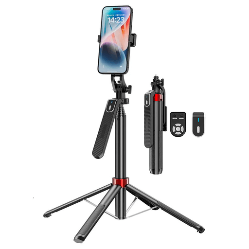 Este palo de selfie con rotación de 360° es el accesorio perfecto para capturar tus momentos especiales de forma práctica y sencilla. Fabricado en aluminio de alta calidad, este palo te brinda la estabilidad necesaria para obtener fotos y videos nítidos. Con su conexión Bluetooth 5.2, podrás controlar tu dispositivo iOS o Android de manera remota, facilitando la captura de imágenes en diferentes modos de fotografía. Además, podés utilizarlo en modo vertical u horizontal para adaptarse a tus necesidades.