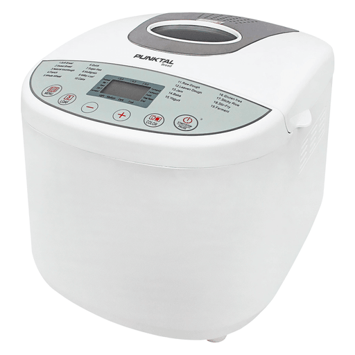 Con esta Panetera Punktal creá pan artesanal como de panadería en tu hogar, en menos de una hora. Te permite controlar tus ingredientes ajustando cada receta a tus necesidades. Cuenta con 3 niveles de tostado de corteza para que puedas seleccionar si lo deseás más suave o más crujiente. Además, su diseño moderno cuenta con un sistema de cierre que mantiene el sabor de los alimentos y los cocina más rápido.