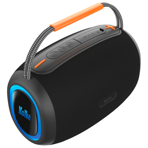 El Parlante Kolke XSound es un equipo inalámbrico portátil que combina potencia y diseño para disfrutar de la música en cualquier lugar. Equipado con un driver de 4” y 15W RMS de potencia, ofrece un sonido claro y envolvente, potenciado por su conexión inalámbrica V5.4 para una transmisión estable. Su batería recargable de 2000mAh brinda horas de reproducción continua, mientras que la función TWS permite vincular dos parlantes para un audio estéreo más potente. Además, incorpora luces RGB que acompañan el ritmo, creando una experiencia visual y sonora única.