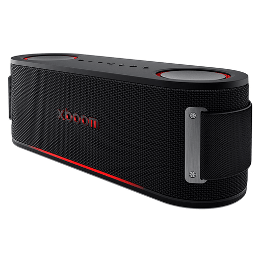 LG XBOOM Bounce combina diseño, potencia e innovación. Desarrollado junto a Will.i.am, ofrece un sonido envolvente y dinámico con ajustes inteligentes gracias a su tecnología de AI Sound. Equipado con tweeters de cúpula doble Peerless y radiadores pasivos duales, ofrece una calidad de audio superior que se adapta automáticamente al género y al entorno. Disfrutá de hasta 30 horas de música, conectá varios parlantes con Auracast y accedé a noticias y playlists personalizadas con FYI RAiDiO. Todo en un diseño elegante, compacto y fácil de transportar.