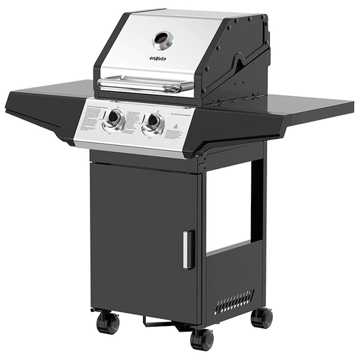 La Parrilla a Gas Enxuta es ideal para disfrutar de reuniones de 5 a 6 personas, con 2 quemadores de acero inoxidable y una potencia total de 21.496BTU/h. Cuenta con parrillas de cocción de hierro fundido esmaltado de 8mm, rejilla calentadora de acero inoxidable y 2 mesas laterales de apoyo para mayor comodidad. Además, incorpora carro con puerta y espacio para garrafa de 5kg, bandeja recolectora de grasa desmontable y 4 ruedas con freno para moverla y ubicarla fácilmente.

