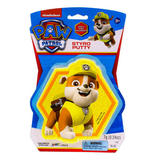 La masilla Styro Putty Paw Patrol es el juguete perfecto para amasar y armar figuras 3D gracias a su consistencia suave y maleable. Hecha de masilla de estireno de alta calidad, además no se seca ni se endurece, lo que la convierte en la opción ideal para jugar por varias horas. Los chicos podrán dar rienda suelta a su imaginación y crear todo tipo de figuras en relieve.
