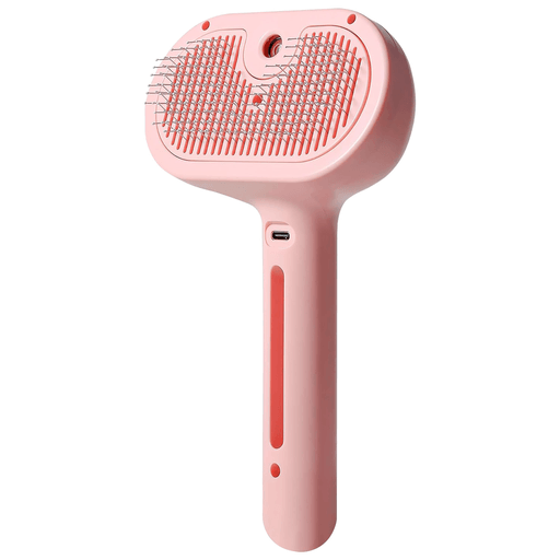 Este innovador peine con pulverizador es la herramienta ideal para el cuidado de tu mascota. Diseñado con cerdas suaves, elimina fácilmente el pelo suelto y los enredos, brindando una experiencia de aseo delicada y efectiva. Su tanque de agua incorporado libera una fina niebla mientras se cepilla, ayudando a reducir la electricidad estática y atrapando el pelo rebelde. Además, su práctico botón de liberación permite una limpieza rápida y sin esfuerzo, manteniéndolo siempre listo para el próximo uso.