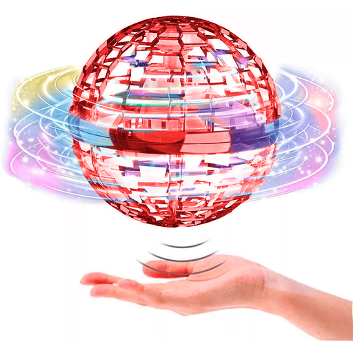 Con esta pelota voladora encontrás diversión en cualquier lugar ya que puede ser suspendida en el aire de forma vertical siendo utilizada con la mano y de forma horizontal en el piso. Cuenta con un control inalámbrico para encender o apagar y luces RGB para brindar una experiencia más divertida a los más pequeños del hogar.