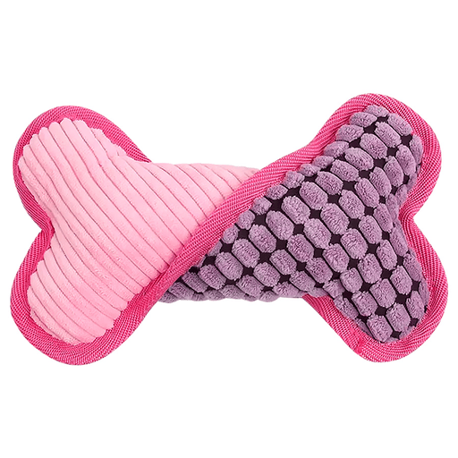 Dale a tu perro horas de entretenimiento con este adorable Peluche en forma de hueso, fabricado en suave felpa y con un sonido incorporado que estimula sus sentidos. Su diseño interactivo mantiene a tu mascota comprometida en el juego, fomentando la actividad física y el entretenimiento. Además, su textura ayuda a limpiar los dientes y masajear las encías, promoviendo una mejor higiene bucal. Hecho con materiales seguros y diseñado para perros de todos los tamaños, este juguete es la combinación perfecta de diversión y bienestar.