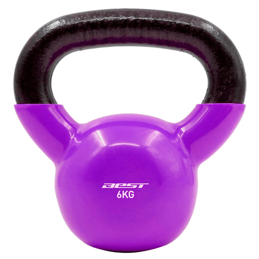 Incrementá tu fuerza, resistencia y coordinación con ayuda de esta pesa rusa Best ideal para realizar ejercicio en casa. De 6Kg, con agarre anti-deslizante contorneado y realizada en hierro fundido sólido con anti-corrosión con capa de PVC. Ayuda a mejorar el movimiento, la agilidad y rapidez.