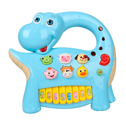 Este Piano Musical Infantil a pilas con luces y sonidos, es el juguete perfecto para estimular la creatividad y el desarrollo de los más pequeños. Posee 15 teclas que ofrecen 8 tipos de sonidos diferentes para que los chicos puedan experimentar con la música de forma divertida. Su tipo de batería es a pilas, además es fácil de usar y transportar. Gracias a los principales beneficios de este piano los más peques podrán desarrollar el tacto y la visión a través de la coordinación entre las teclas.