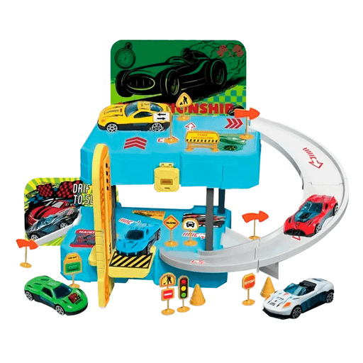 Esta pista de autos es el regalo perfecto para chicos a partir de los 3 años, ya que contiene piezas pequeñas. Está hecha de plástico ABS y posee 31 piezas que son súper fáciles de armar. Este juguete promueve el pensamiento lógico, la coordinación de manos y ojos, el reconocimiento de objetos y el desarrollo de la atención. Gracias a que se convierte en valija los más peques podrán llevarla a donde quieran.