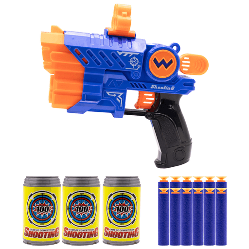 ¡Preparate para la máxima acción y precisión con esta Pistola Lanza dardos con 3 Objetivos! Te llevará a emocionantes batallas de tiro con una experiencia de juego sin igual. Con su espectacular diseño, los 12 dardos de espuma y los 3 objetivos incluidos, te sumergirás en emocionantes desafíos mientras mejorás tu puntería y disfrutás de una acción continua y emocionante enfrentándote a los objetivos. Es el juguete ideal para juegos de rol, actividades al aire libre y reuniones con amigos y familiares.